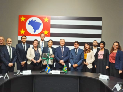Paulo Câmara participa de agenda com a Câmara de Comércio Sueco-Brasileira, em São Paulo