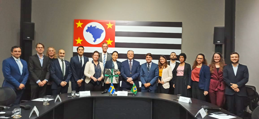 Paulo Câmara participa de agenda com a Câmara de Comércio Sueco-Brasileira, em São Paulo