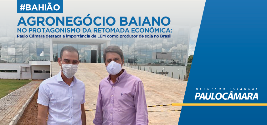 Paulo Câmara destaca a importância de LEM como produtor de soja no Brasil