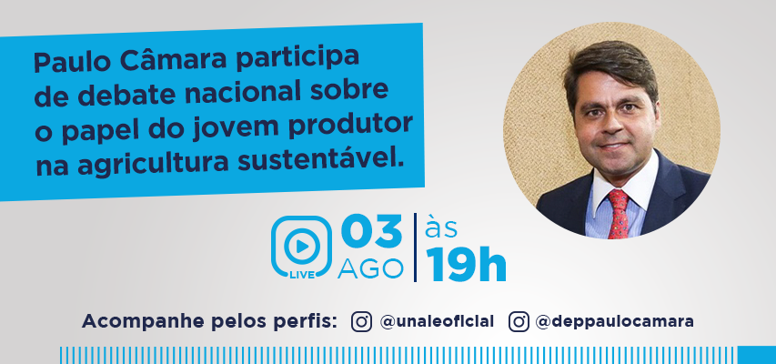 Paulo Câmara participa de debate nacional sobre o papel do jovem produtor na agricultura sustentável