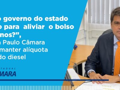 “O que o governo do estado tem feito para aliviar o bolso dos baianos?”, questiona Paulo Câmara após MG manter alíquota de ICMS do diesel