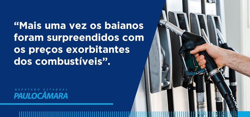“Mais uma vez os baianos foram surpreendidos com os preços exorbitantes dos combustíveis”, critica Paulo Câmara